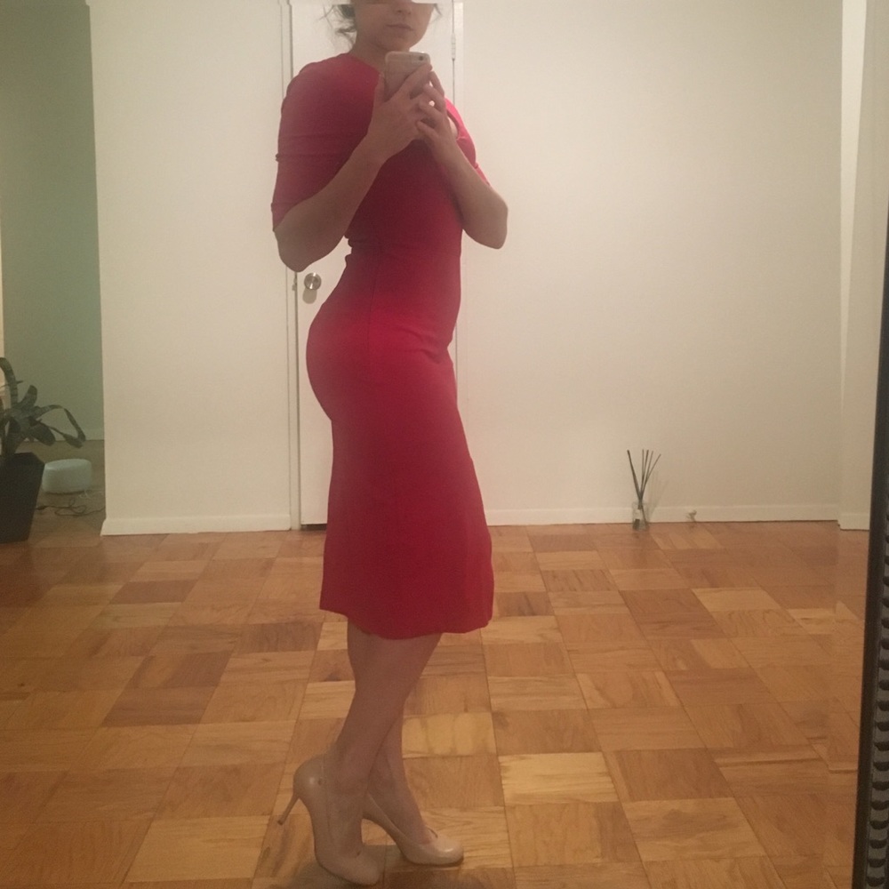 DVF Phyllis Fuchsia Midi Dress, size 2 🌺
